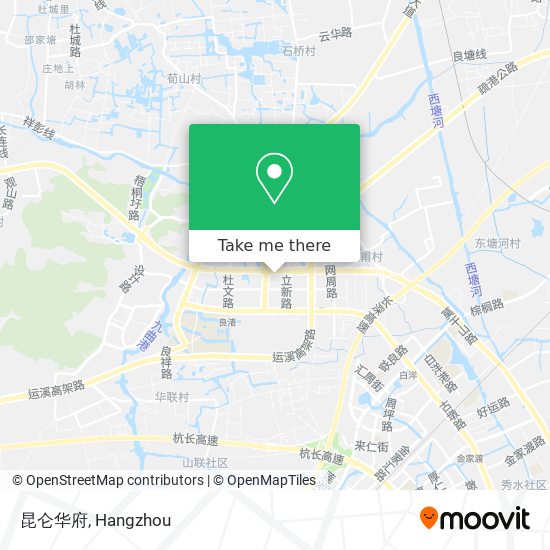 昆仑华府 map