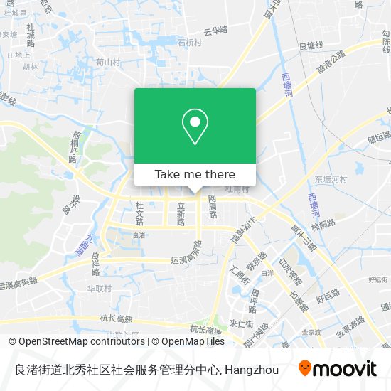 良渚街道北秀社区社会服务管理分中心 map