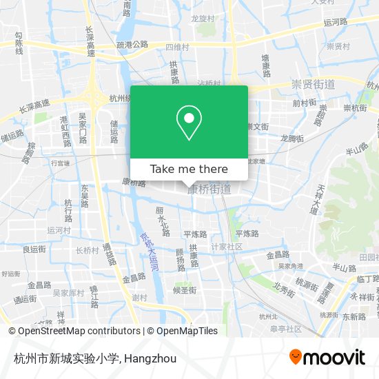 杭州市新城实验小学 map