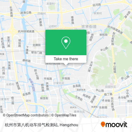 杭州市第八机动车排气检测站 map