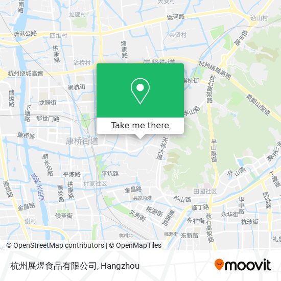 杭州展煜食品有限公司 map