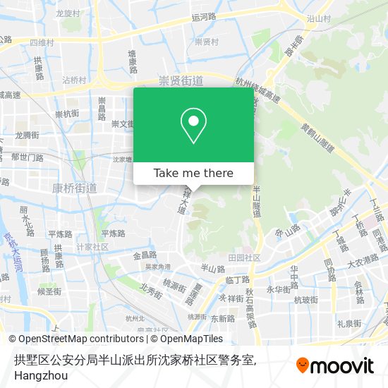 拱墅区公安分局半山派出所沈家桥社区警务室 map