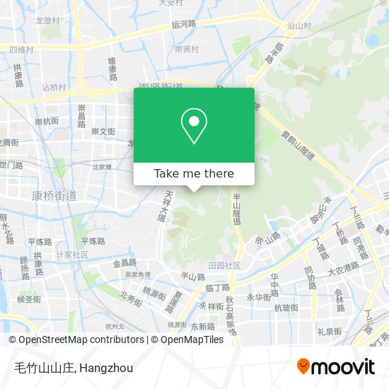 毛竹山山庄 map