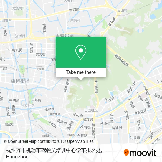 杭州万丰机动车驾驶员培训中心学车报名处 map