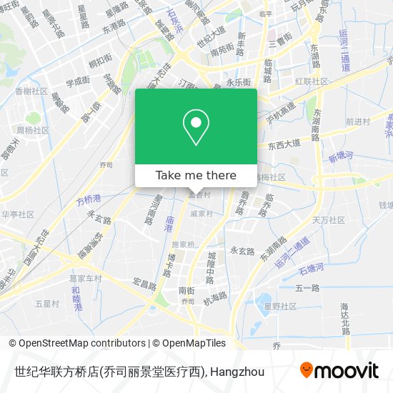 世纪华联方桥店(乔司丽景堂医疗西) map
