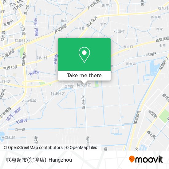 联惠超市(翁埠店) map
