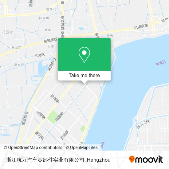 浙江杭万汽车零部件实业有限公司 map