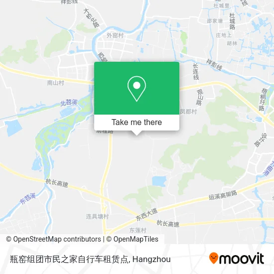 瓶窑组团市民之家自行车租赁点 map
