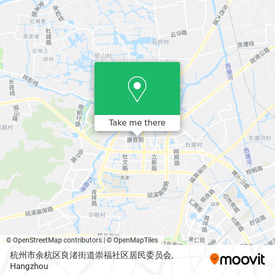 杭州市余杭区良渚街道崇福社区居民委员会 map