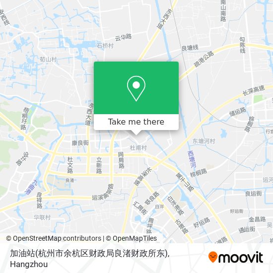 加油站(杭州市余杭区财政局良渚财政所东) map