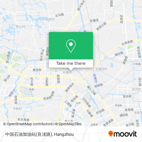 中国石油加油站(良渚路) map