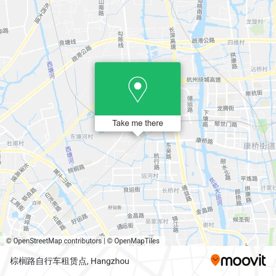 棕榈路自行车租赁点 map