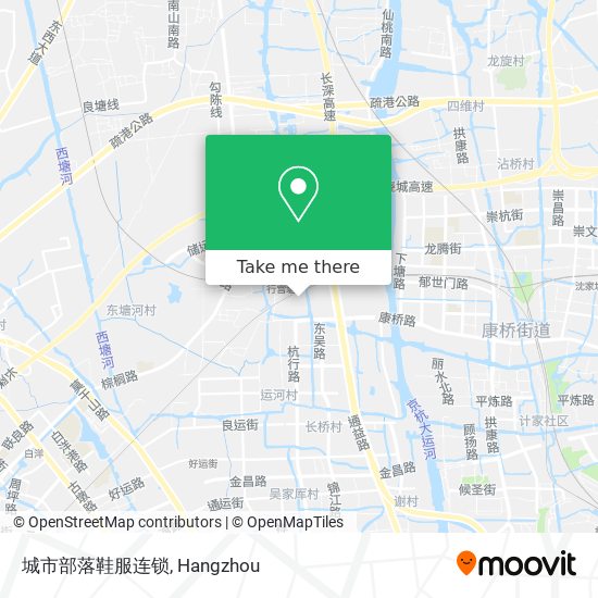 城市部落鞋服连锁 map