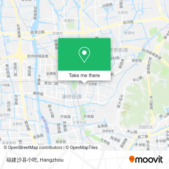 福建沙县小吃 map