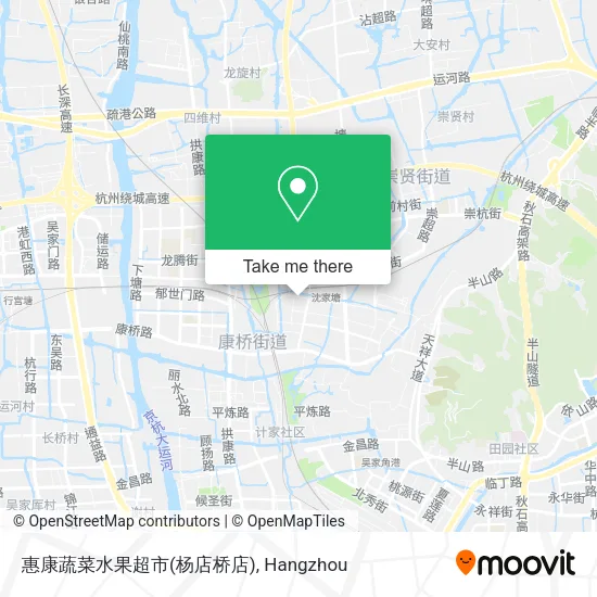 惠康蔬菜水果超市(杨店桥店) map