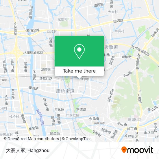 大寨人家 map