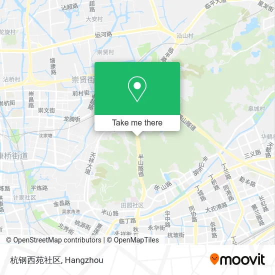 杭钢西苑社区 map