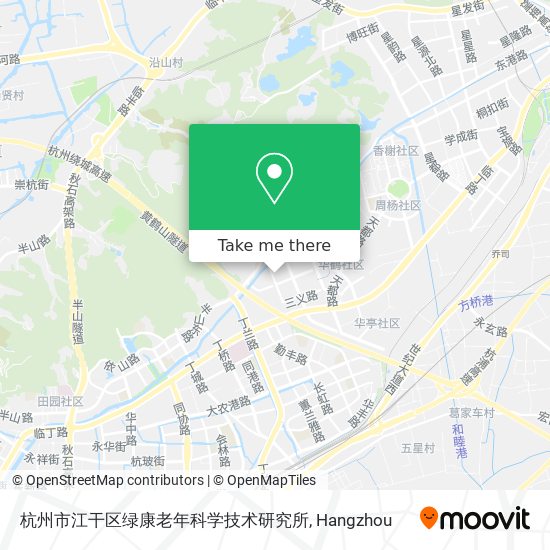 杭州市江干区绿康老年科学技术研究所 map