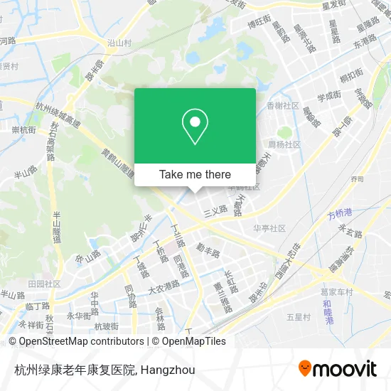杭州绿康老年康复医院 map