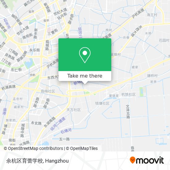 余杭区育蕾学校 map