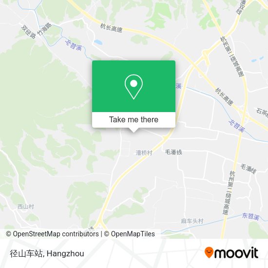 径山车站 map