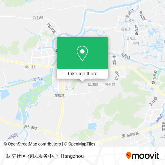 瓶窑社区-便民服务中心 map