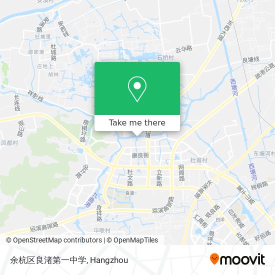 余杭区良渚第一中学 map
