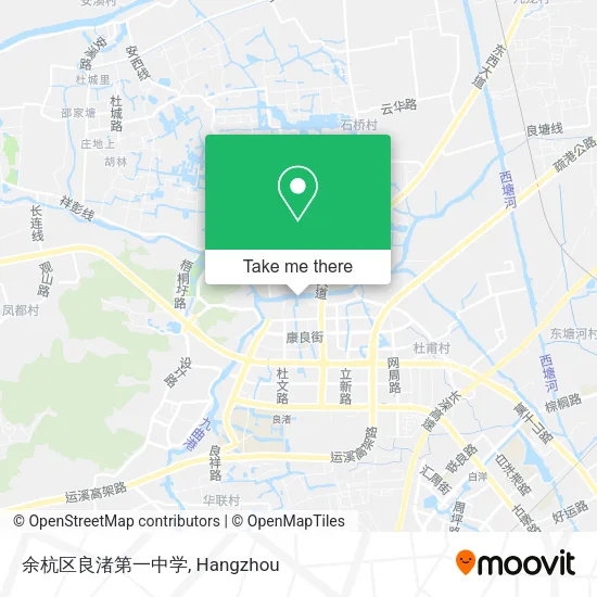 余杭区良渚第一中学 map