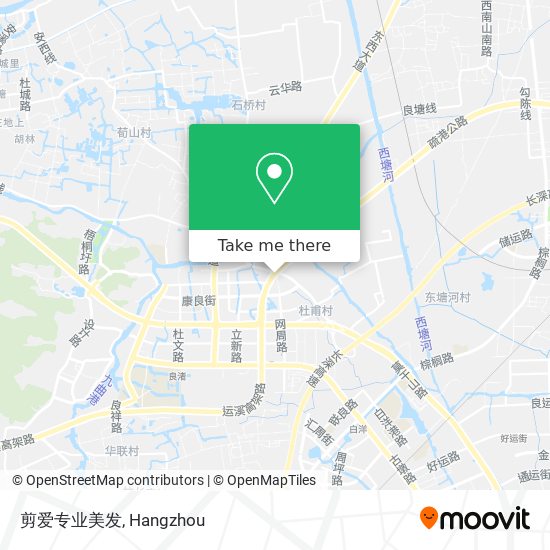 剪爱专业美发 map