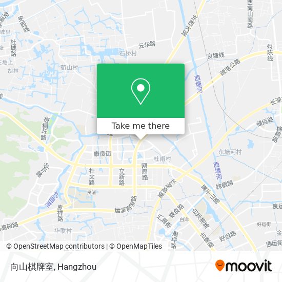 向山棋牌室 map