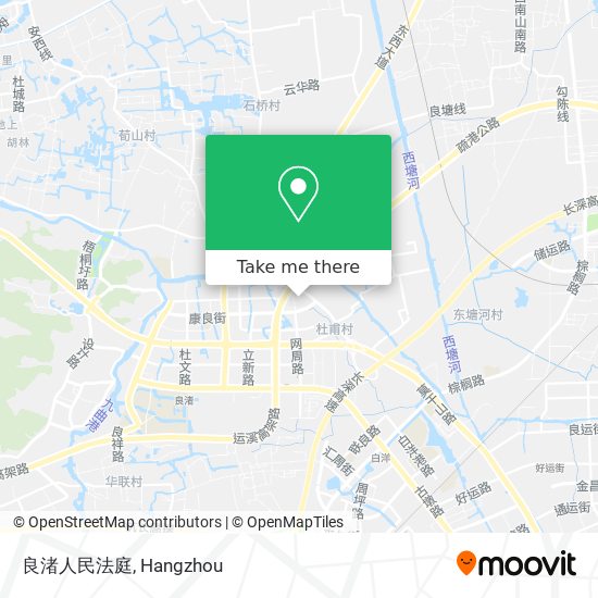 良渚人民法庭 map