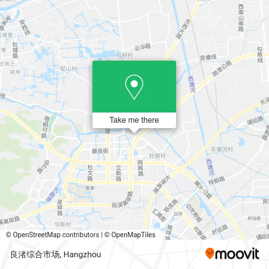良渚综合市场 map