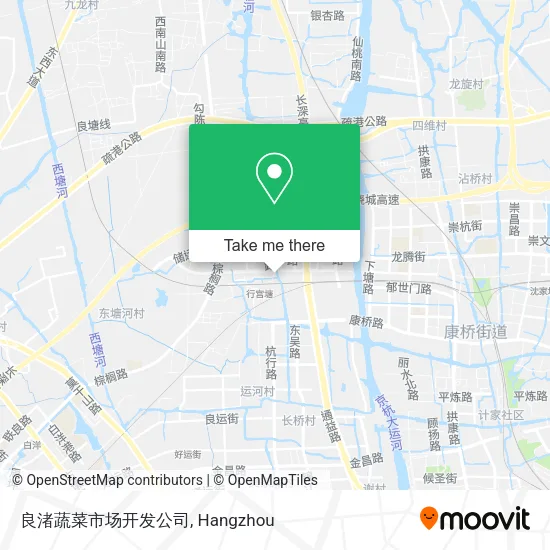 良渚蔬菜市场开发公司 map