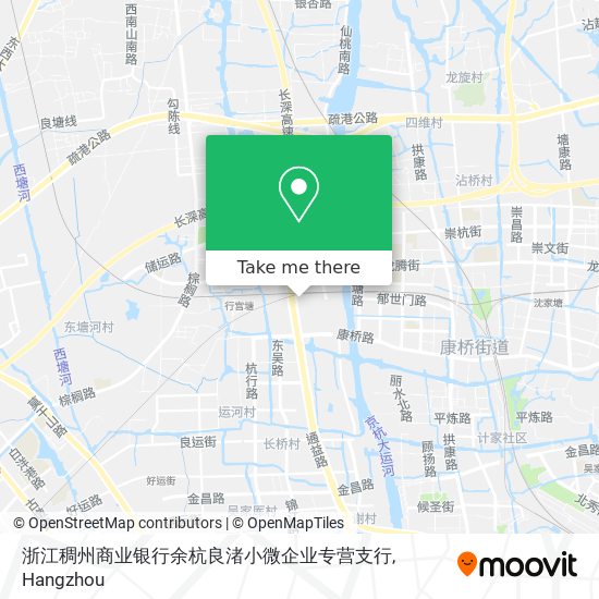 浙江稠州商业银行余杭良渚小微企业专营支行 map