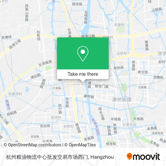 杭州粮油物流中心批发交易市场西门 map