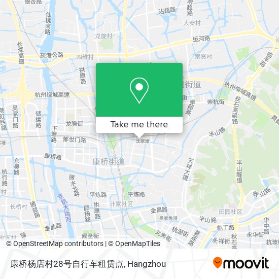 康桥杨店村28号自行车租赁点 map