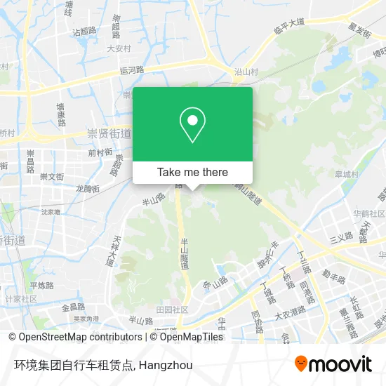 环境集团自行车租赁点 map