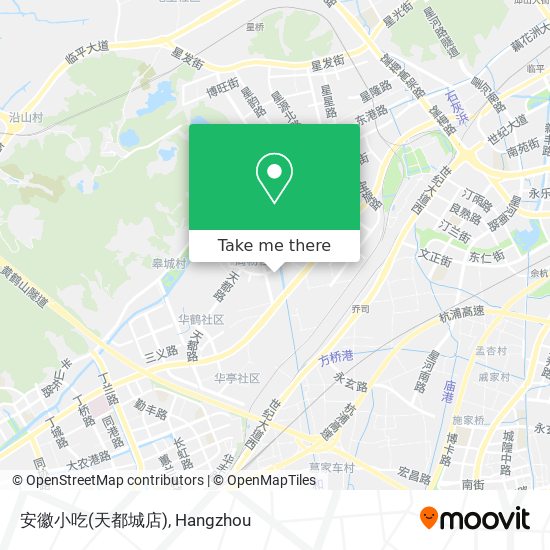 安徽小吃(天都城店) map