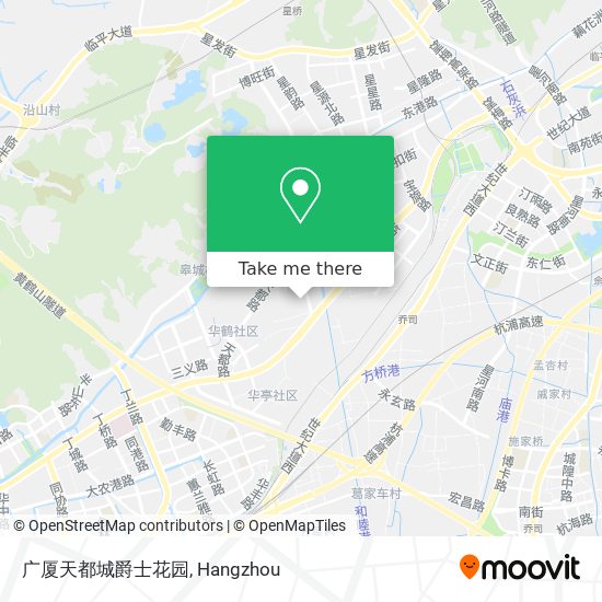 广厦天都城爵士花园 map