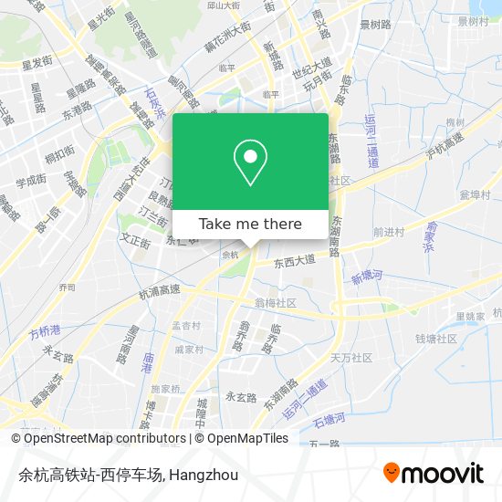 余杭高铁站-西停车场 map