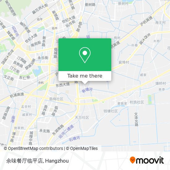 余味餐厅临平店 map