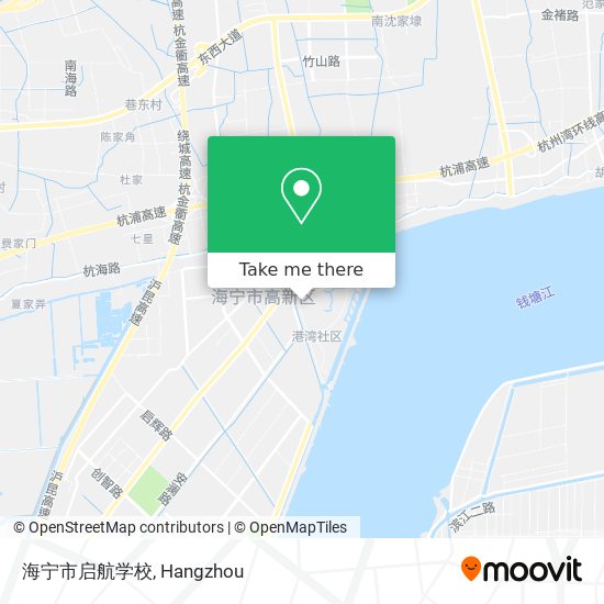 海宁市启航学校 map