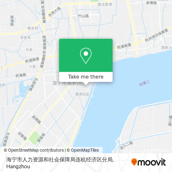 海宁市人力资源和社会保障局连杭经济区分局 map