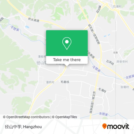 径山中学 map