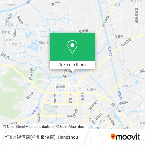 恒8连锁酒店(杭州良渚店) map