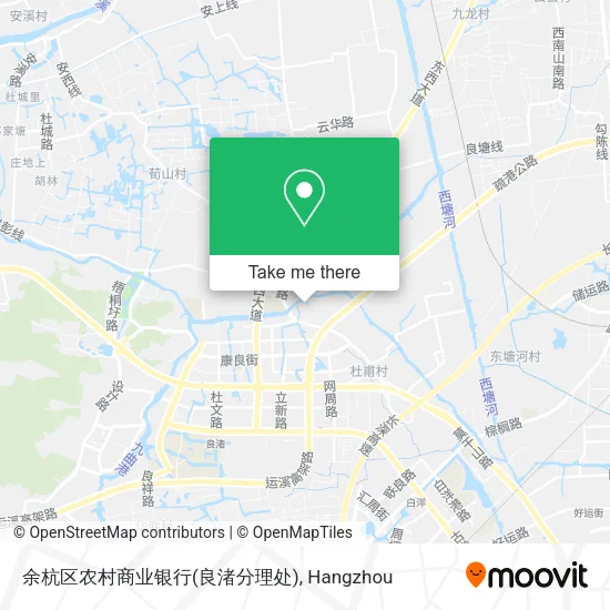 余杭区农村商业银行(良渚分理处) map