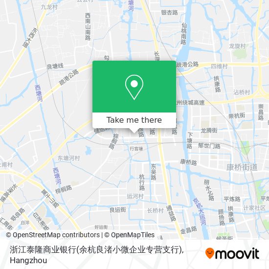 浙江泰隆商业银行(余杭良渚小微企业专营支行) map