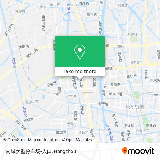 向城大型停车场-入口 map