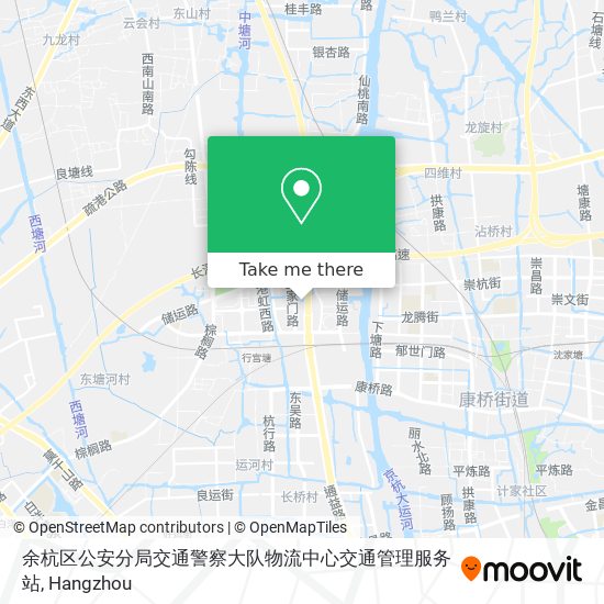 余杭区公安分局交通警察大队物流中心交通管理服务站 map