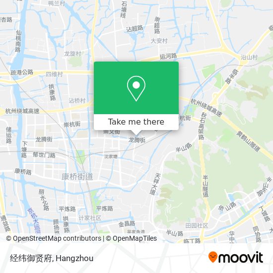 经纬御贤府 map